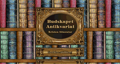 Desktop Screenshot of budskapet-antikvariat.net